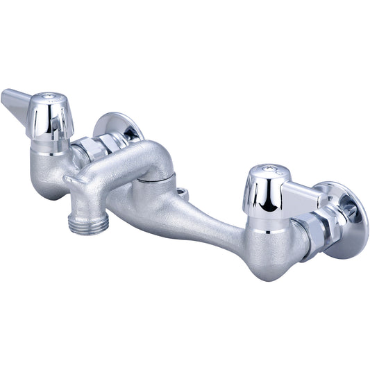 Central Brass 0051-URC SERVICE SINK-7-7/8" TO 8-1/8" TWO CANOPY HDLS 2-1/2" RIGID SPT-ROUGH CP