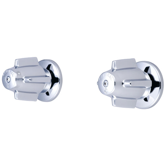 Central Brass 0905 TUB & SHOWER-2 CANOPY HDL 1/2" IP 8" CNTRS-PVD PC
