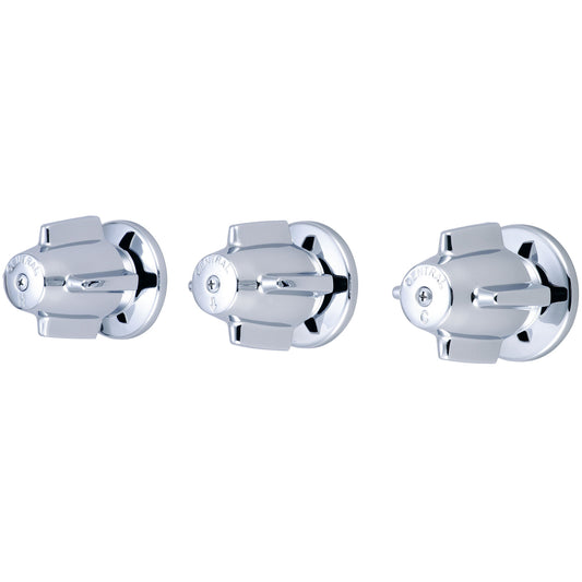 Central Brass 0951 TUB & SHOWER-3 CANOPY HDL 1/2" IP 11" CNTRS-PVD PC