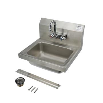 CHG FS20-101405D1-AR Hand Sink, Wall Mount, S/S, 20 GA, MARINE EDGE,