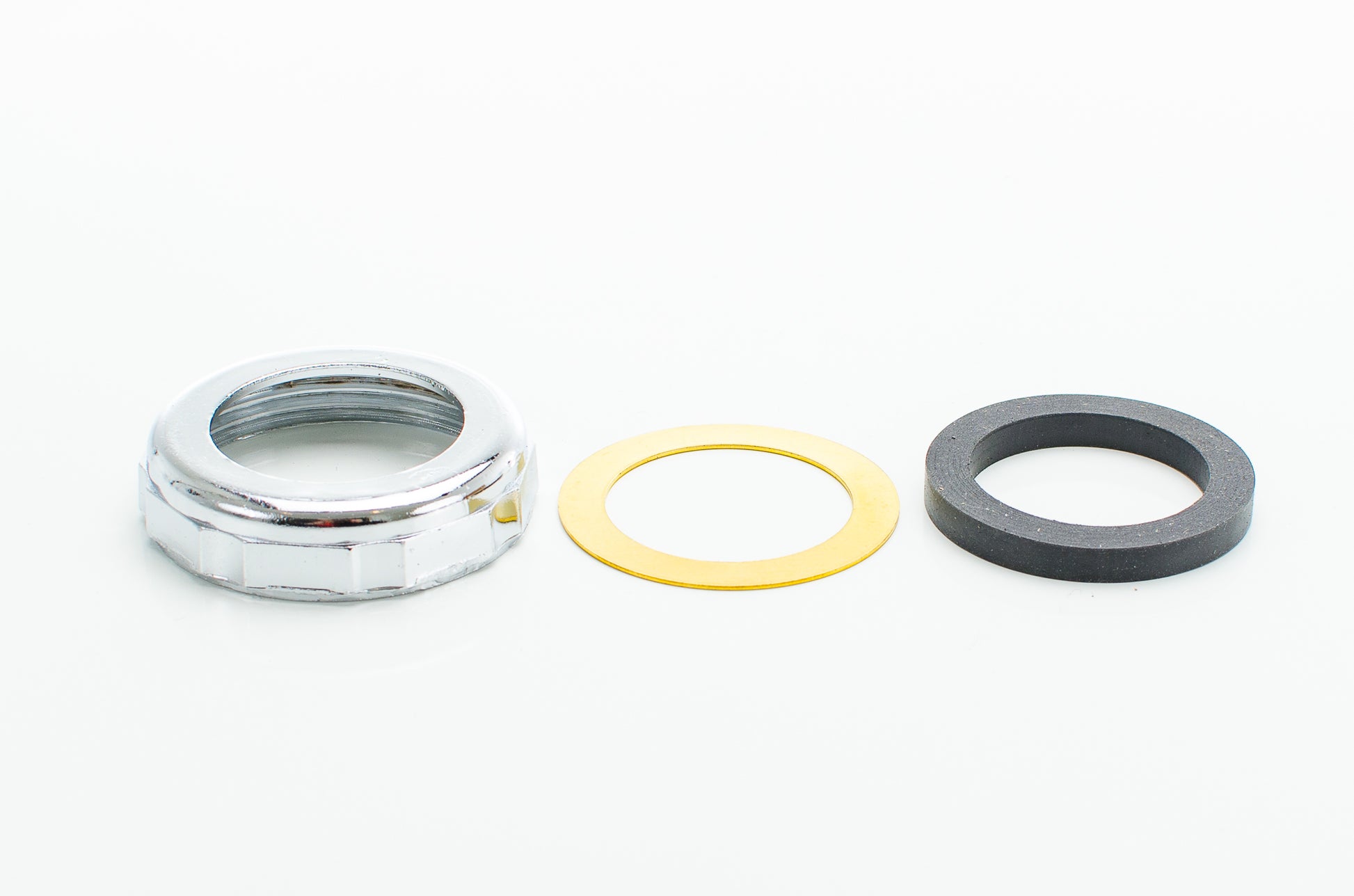 Pasco 1350-C. Chrome Slip Joint Nut Sets with Washer, Friction Ring.