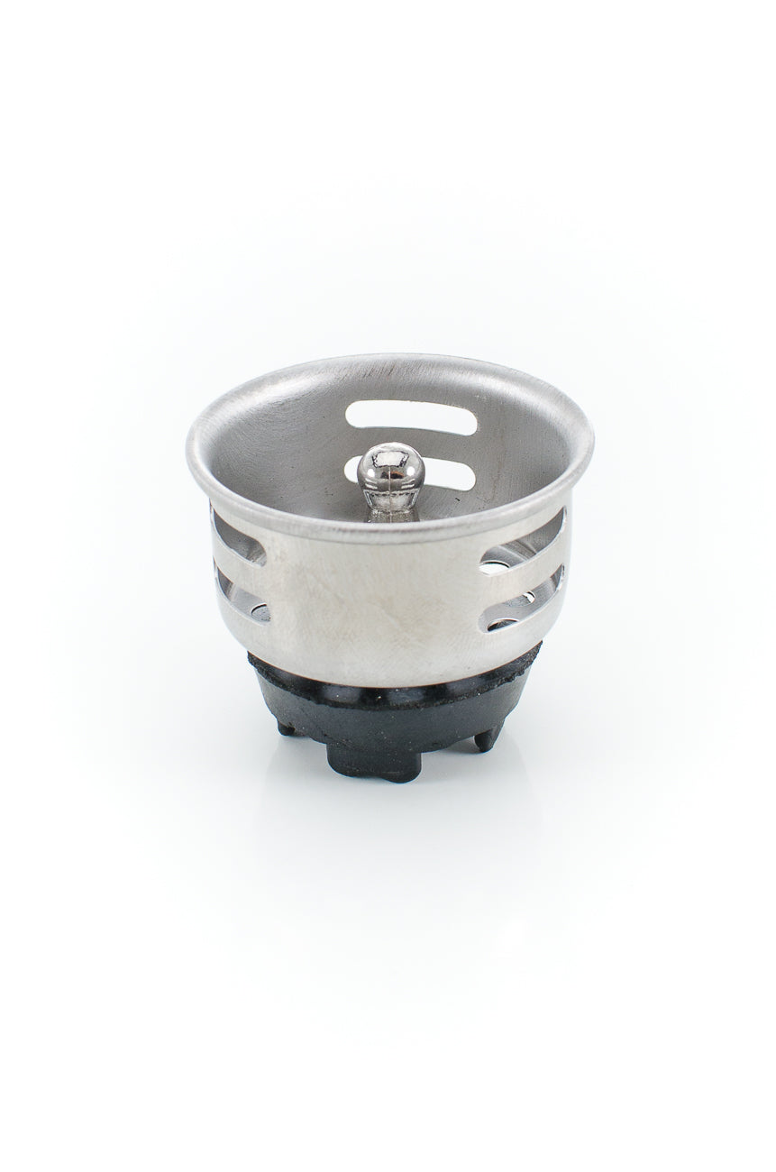 Pasco 1365-B. For 2� - 2-/12� Outlet. CP Brass Body. Stainless steel basket. Complete with washers & nuts.