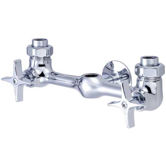 Central Brass 1380-L SHOWER-EXPOSED 8" CNTRS 4-ARM HDL 1/2" FEMALE UNION-PVD PC