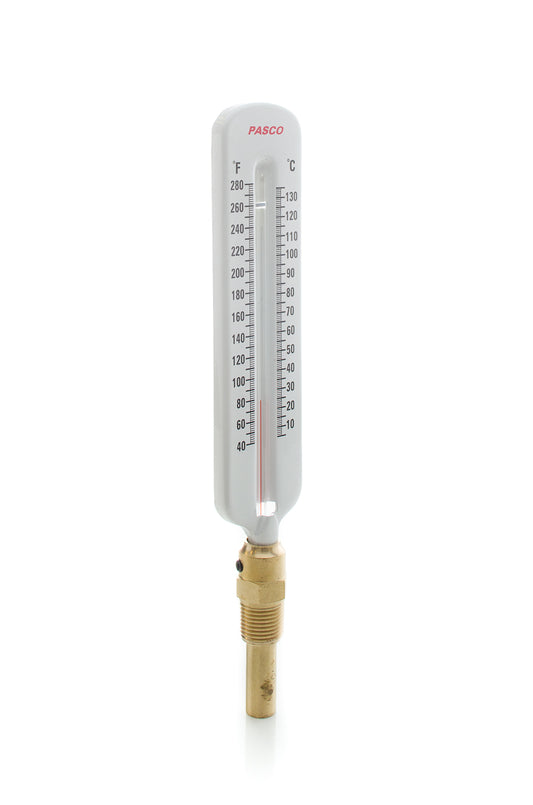 Pasco 1445 280F THERMOMETER 1/2MPT BR STRAIGHT