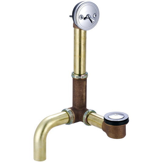 Central Brass 1675-S BATH DRAIN-ADJUST. 14" TO 16" POP-UP SIDE OUTLET-PC