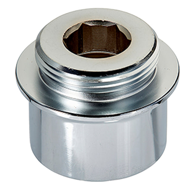 Fisher 3000-3309 Adapter 1/2 Body X 3/8F No Lead Brass Chrome Plated