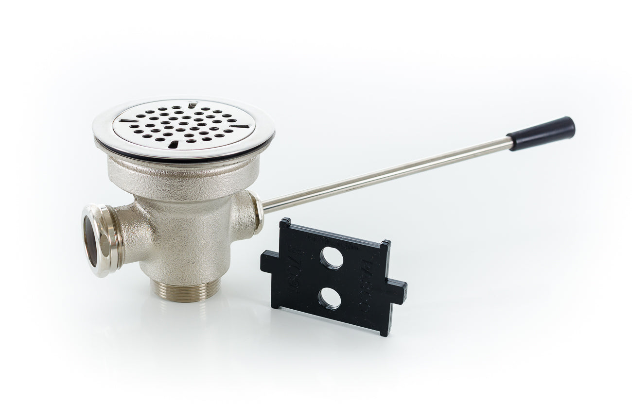Pasco 33125 3-1/2"x2"Lever Drain 1-1/4"OVERFLOW