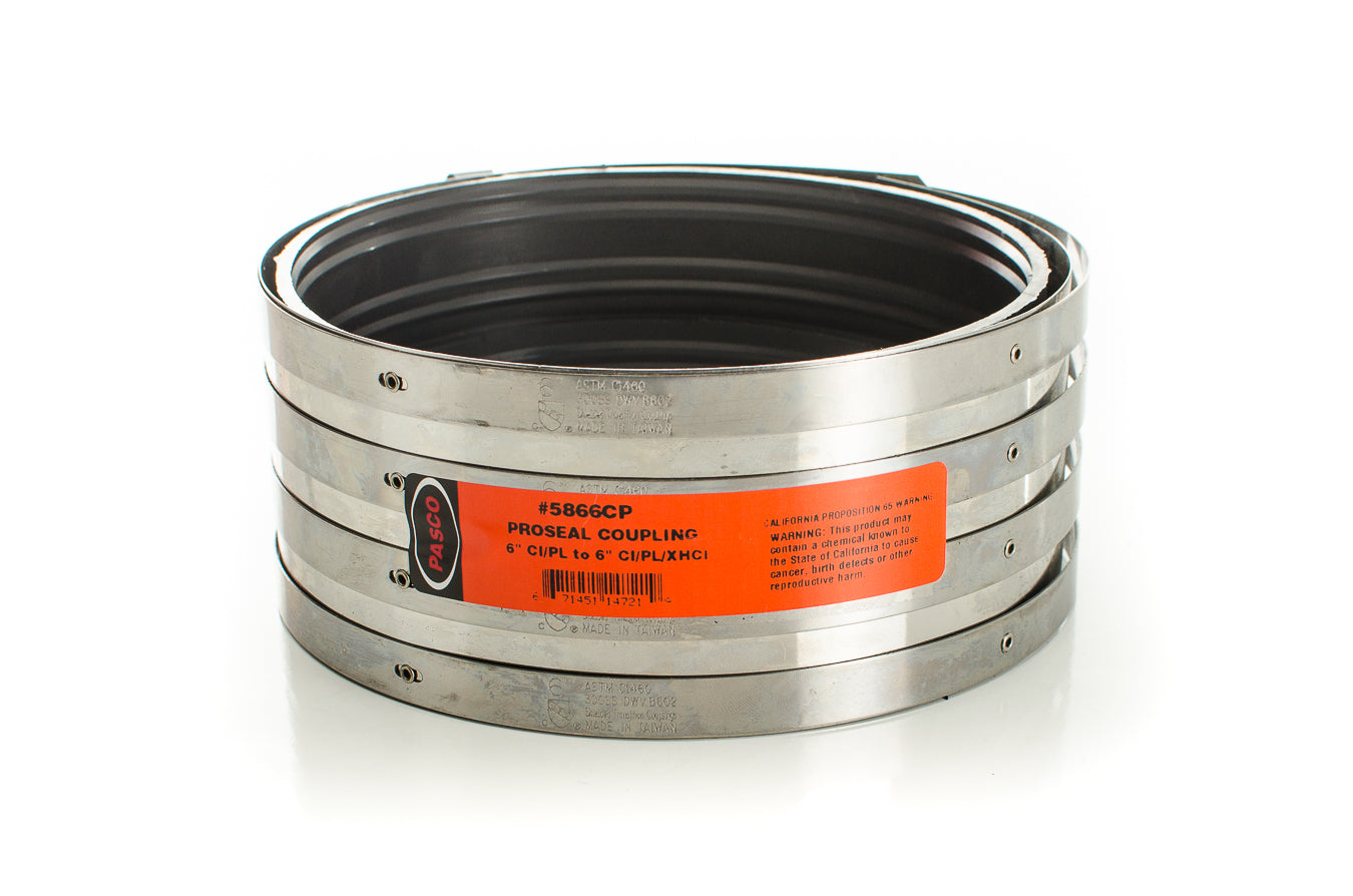 Pasco 5866CP 6"CI/PL to 6"CI/PL/XHCI PROSEAL CPLG