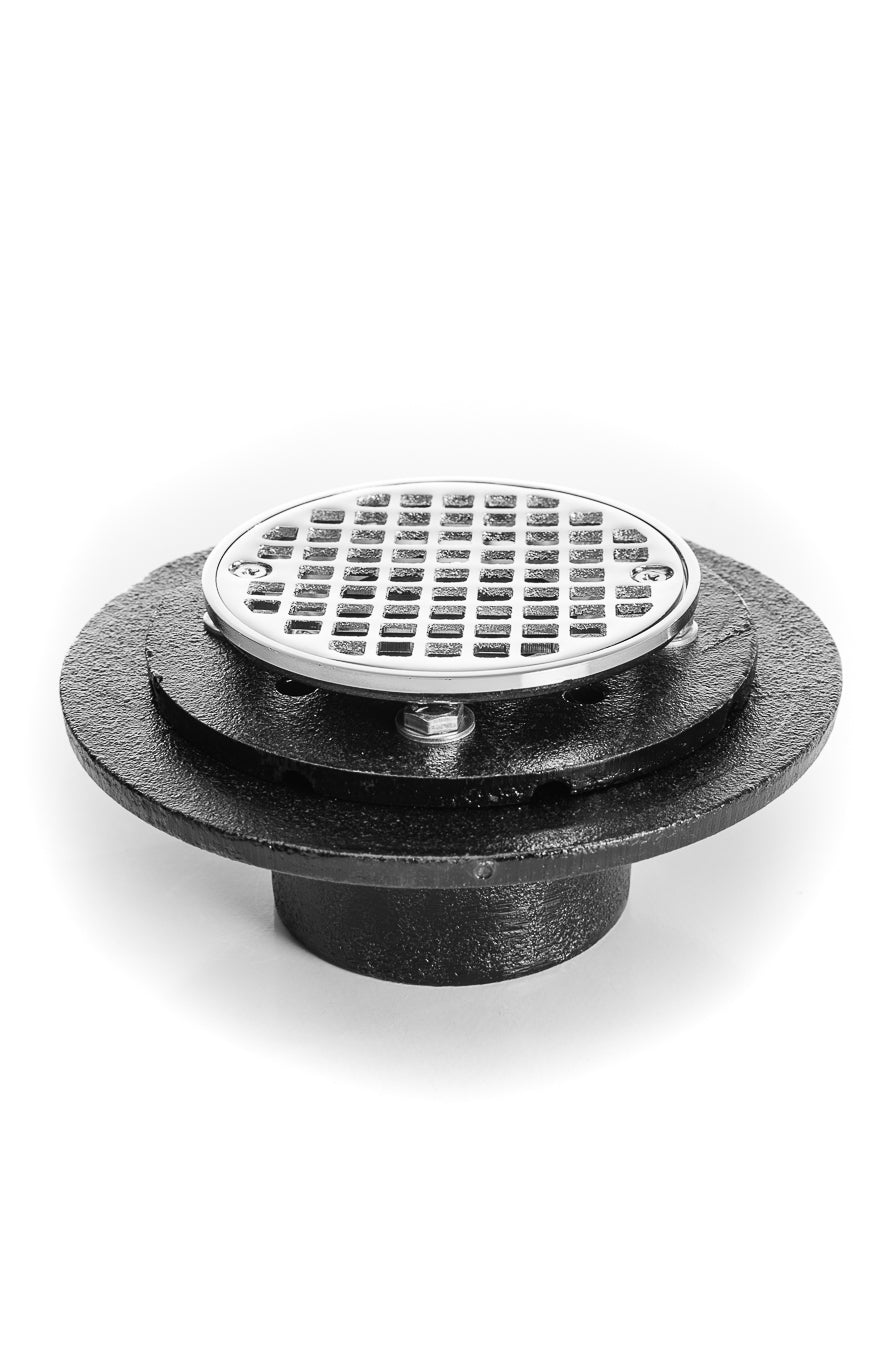 Pasco 60203 2"IPS CI Shower & FLOOR ADJ-ROUND-DRIAN