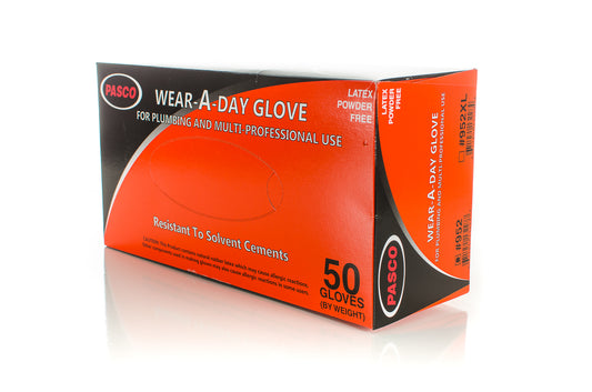 Pasco 952L WEAR-A-DAY LARGE LATEX GLOVES 50/BOX