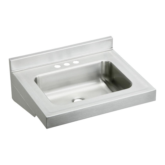 Just Manufacturing A33338LO-32-J Stainless Steel 22" x 19" x 5-1/2" Wall Hung 32-Hole Lavatory Sink