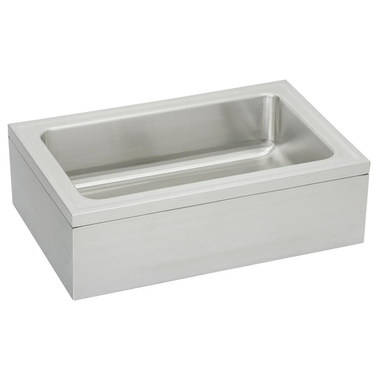 Just Manufacturing A47699-J Stainless Steel 33" x 21" x 8" Single Bowl Floor Mount Service Sink Package