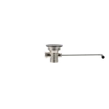 CHG D55-7510-RM Top-Line Twist Handle Drain, 3-1/2" Sink Opening, 2" Outlet with 1-1/2" Brass Male Reducer