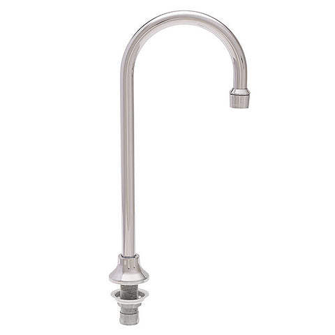 Fisher 46094 Stainless Steel Faucet, Bar, Deck Base, 12" Swivel Gooseneck Spout