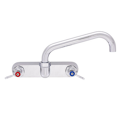 Fisher 5414 3/4 Faucet, Kitchen, 8" Backsplash Control Valve With Elbows, Lever Handles, 14" Swing Spout