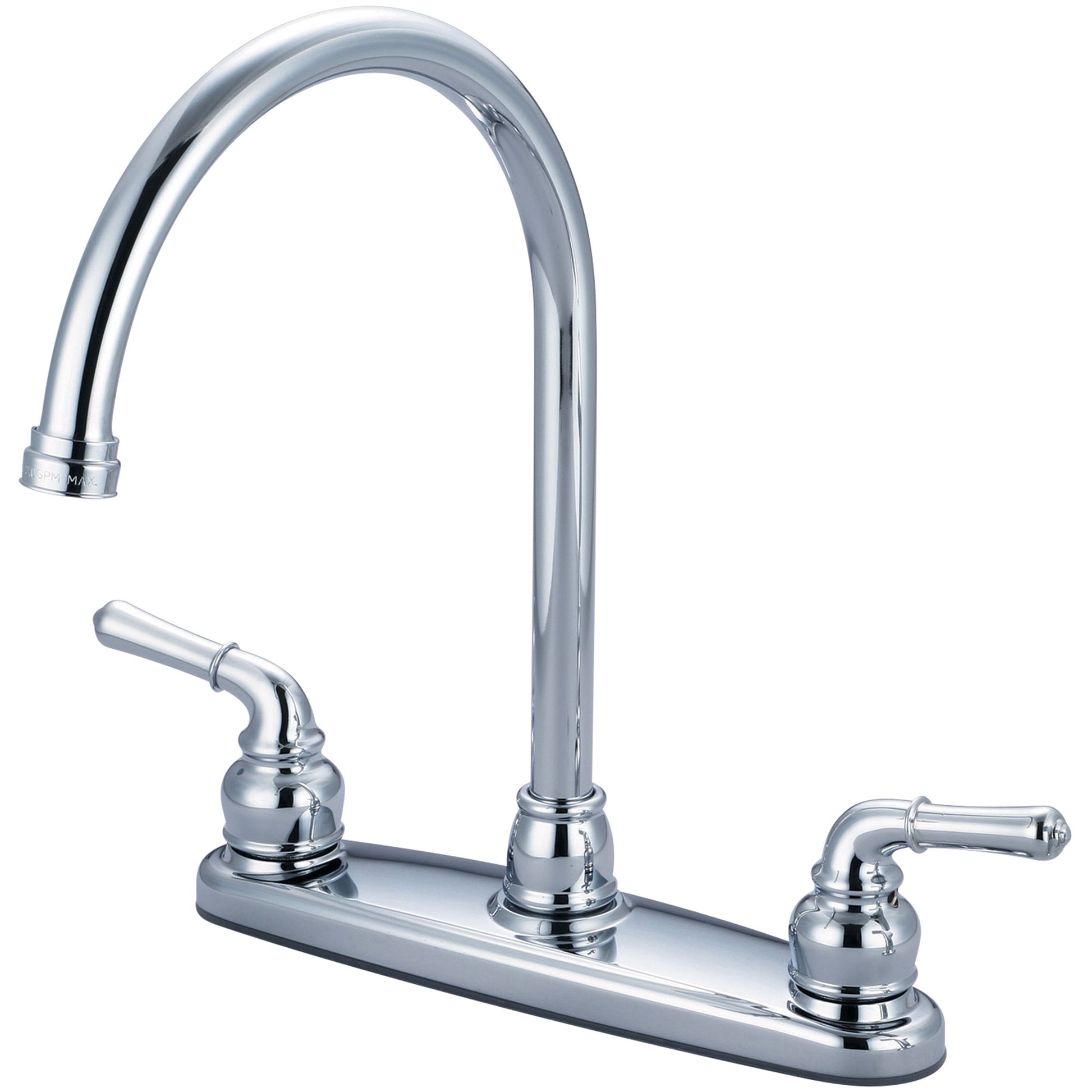 Olympia K-5340 KITCHEN-8" TWO LVR HDL GOOSENECK SPT-CP