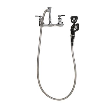 CHG KL53-2000-SP8 UTIL Spray, Wall Mount, 8"OC, 0.5"DIA, LLBR, CP,