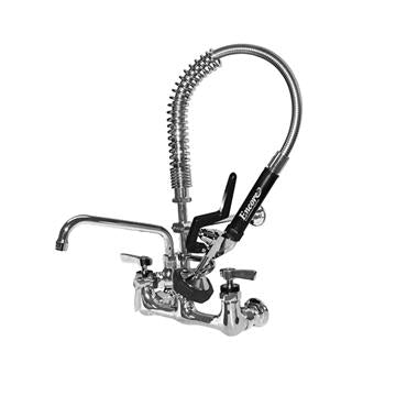 CHG KL53-MINI-AF3 Encore 8" OC Brass Chrome Plated Mini  Pre-rinse Assembly with 10" Add-on Faucet