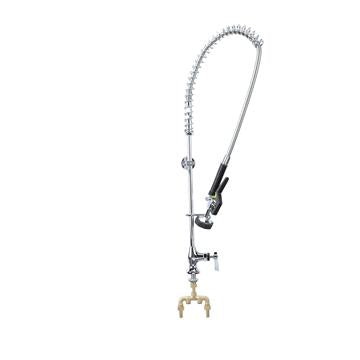 CHG KL63-1000-BRZ Encore Brass Chrome Plated Single Deck Mount  Pre-rinse with Wall Bracket, Retail Packaging