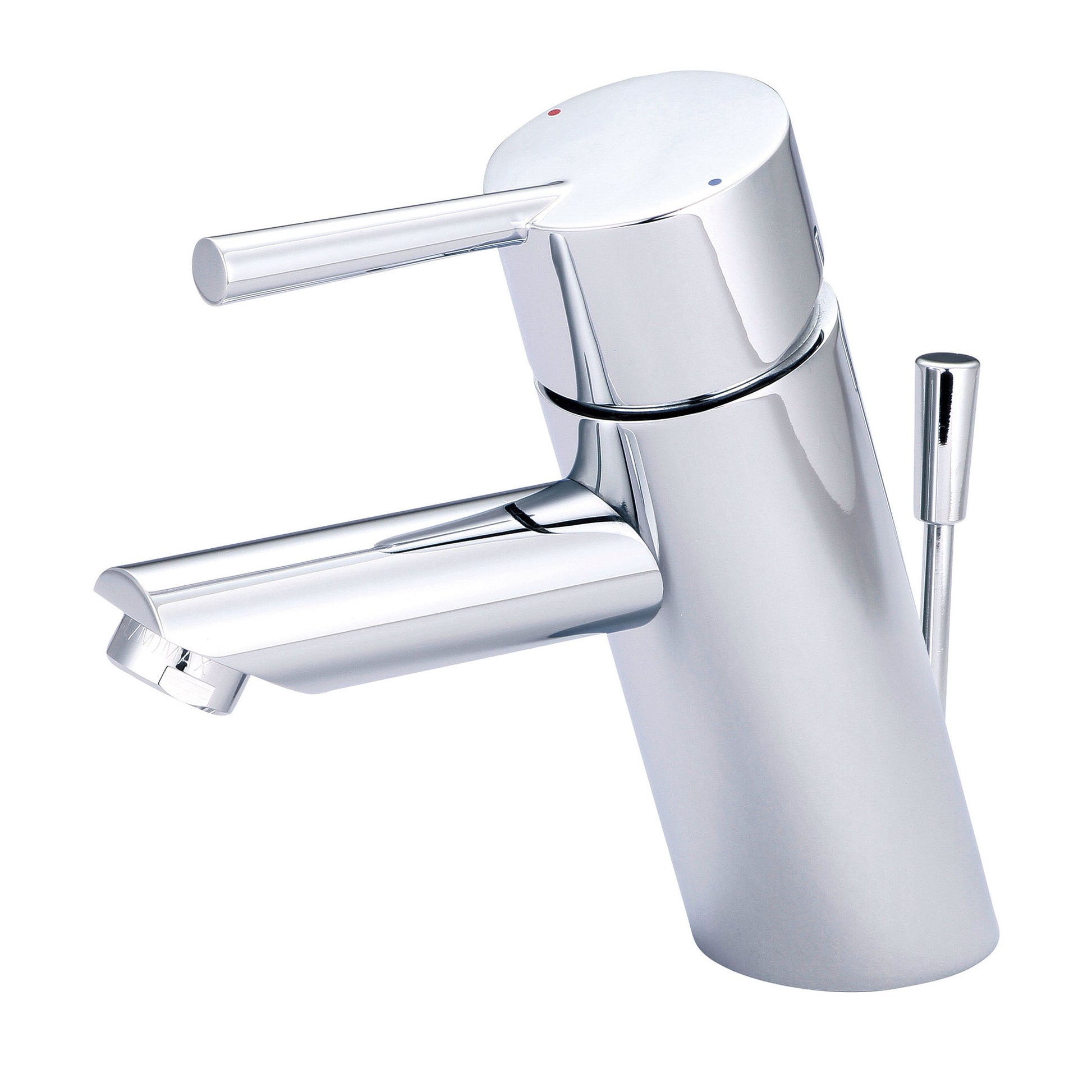 Olympia L-6052 LAV-1-HOLE SINGLE LVR HDL W/BRASS POP-UP DRAIN 3/8" FLEX-CP