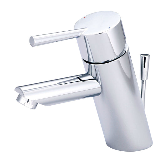 Olympia L-6052 LAV-1-HOLE SINGLE LVR HDL W/BRASS POP-UP DRAIN 3/8" FLEX-CP