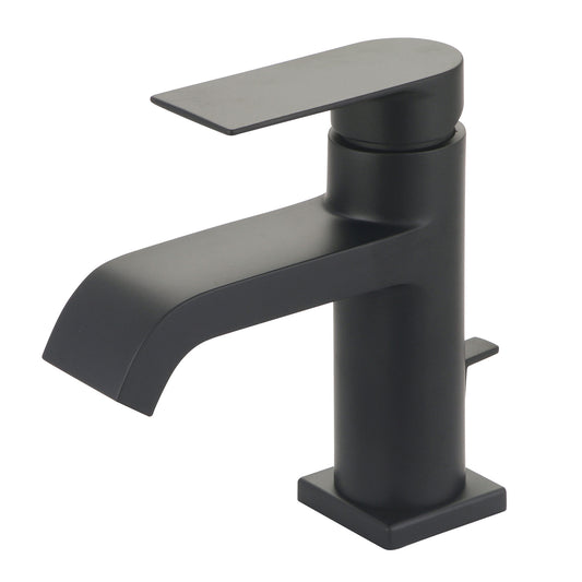 Olympia L-6092-MB LAV-1-HOLE SINGLE LVR HDL W/BRASS POP-UP DRAIN 3/8" FLEX-MB