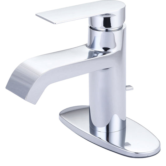 Olympia L-6090-WD LAV-1 OR 3 HOLE SINGLE LVR HDL W/50/50 POP-UP DRAIN 3/8" FLEX-CP