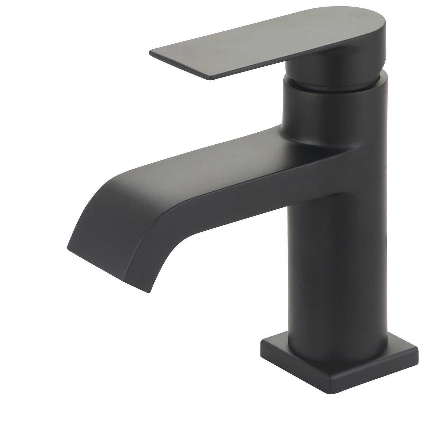 Olympia L-6093-MB LAV-1-HOLE SINGLE LVR HDL W/PUSH DOWN DRAIN WITH OVERFLOW 3/8" FLEX-MB