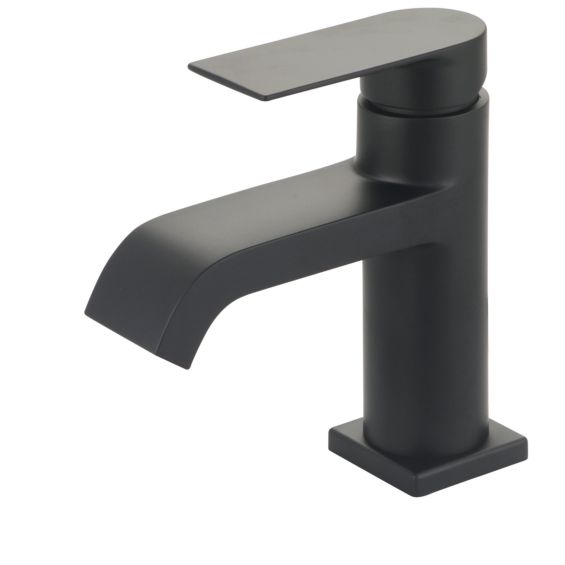 Olympia L-6093-MB LAV-1-HOLE SINGLE LVR HDL W/PUSH DOWN DRAIN WITH OVERFLOW 3/8" FLEX-MB