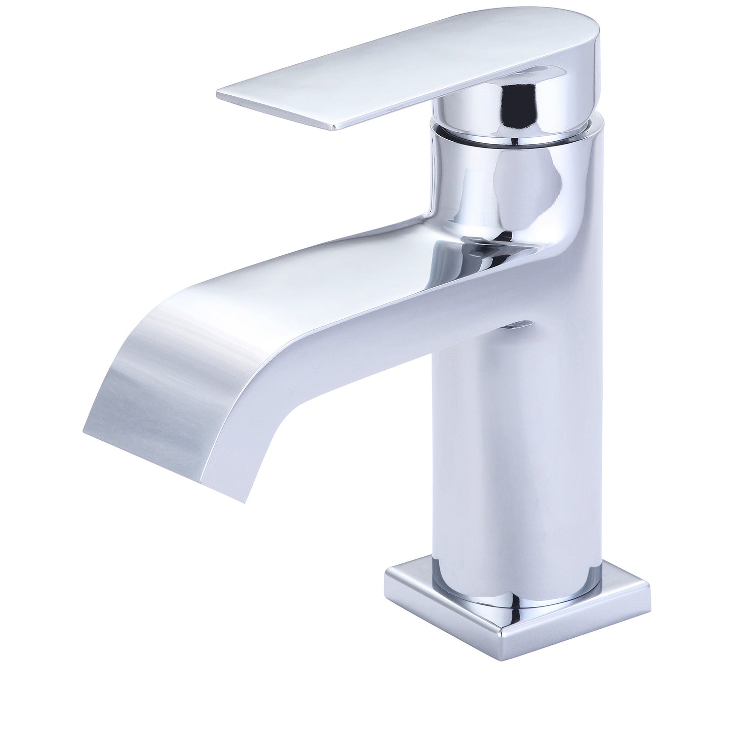 Olympia L-6093 LAV-1-HOLE SINGLE LVR HDL W/PUSH DOWN DRAIN WITH OVERFLOW 3/8" FLEX-CP
