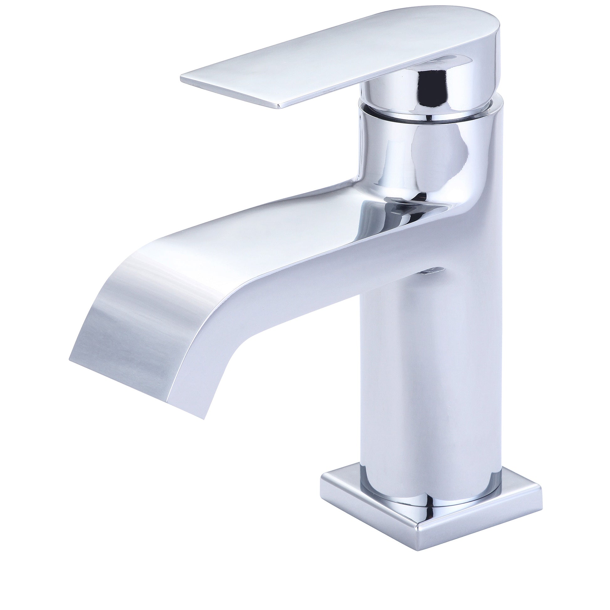 Olympia L-6093 LAV-1-HOLE SINGLE LVR HDL W/PUSH DOWN DRAIN WITH OVERFLOW 3/8" FLEX-CP
