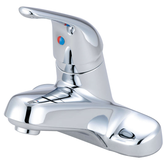 Olympia L-6161 LAV-4" SINGLE METAL LVR HDL LESS POP-UP HOLE-CP