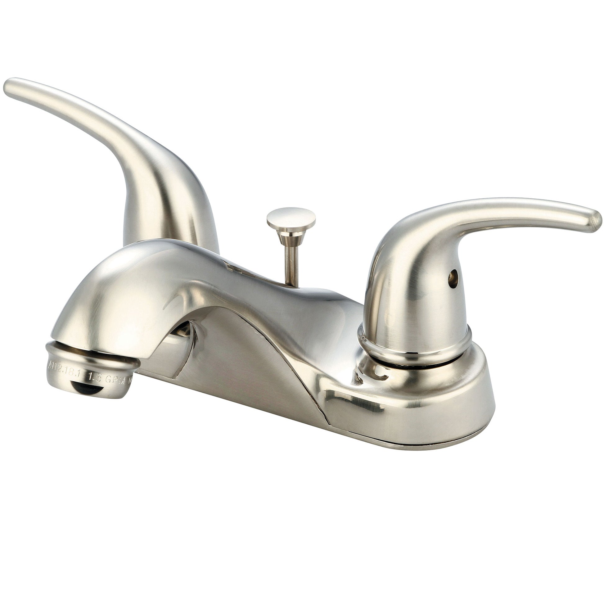 Olympia L-7270-BN LAV-4" TWO LVR HDL W/50/50 POP-UP DRAIN-PVD BN