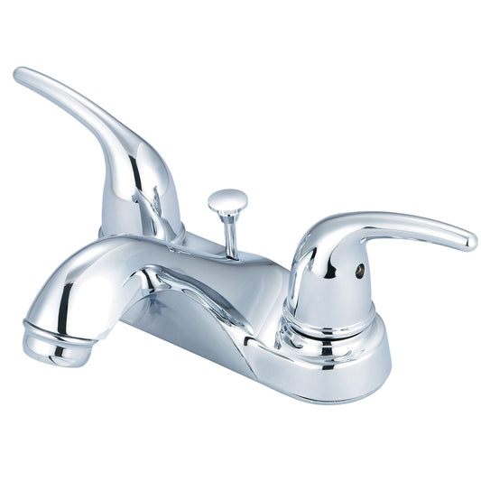 Olympia L-7272 LAV-4" TWO LVR HDL W/BRASS POP-UP DRAIN-CP