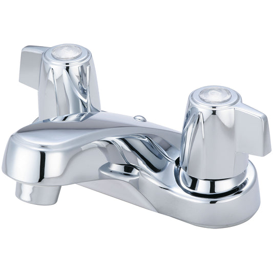 Olympia L-7291 LAV-4" TWO MINI BLADE HDL W/POP-UP HOLE COVER-CP