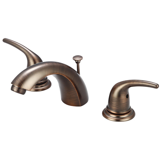 Olympia L-7372-ORB LAV-4"-16" TWO LVR HDL W/BRASS POP-UP DRAIN 3/8" FLEX-ORB
