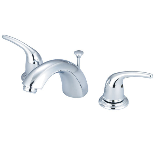 Olympia L-7372 LAV-4"-16" TWO LVR HDL W/BRASS POP-UP DRAIN 3/8" FLEX-CP