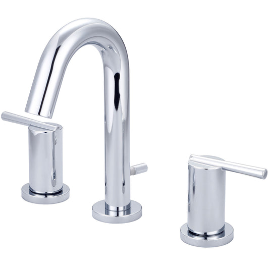 Olympia L-7420 LAV-4"-16" TWO LVR HDL W/50/50 POP-UP DRAIN 3/8" FLEX-CP