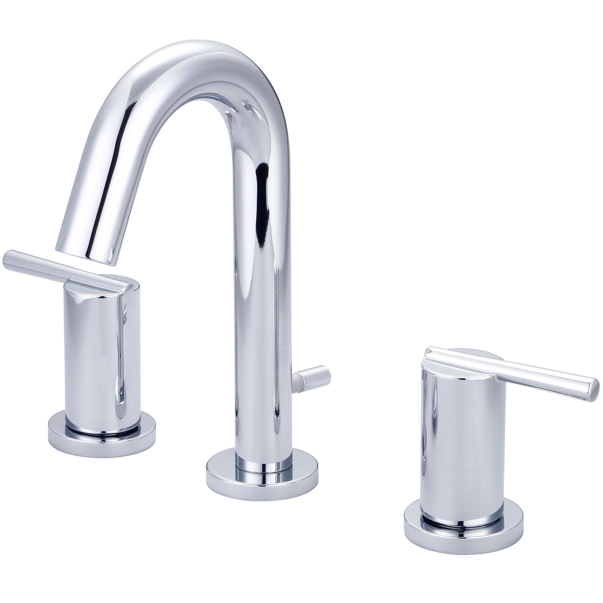 Olympia L-7422 LAV-4"-16" TWO LVR HDL W/BRASS POP-UP DRAIN 3/8" FLEX-CP