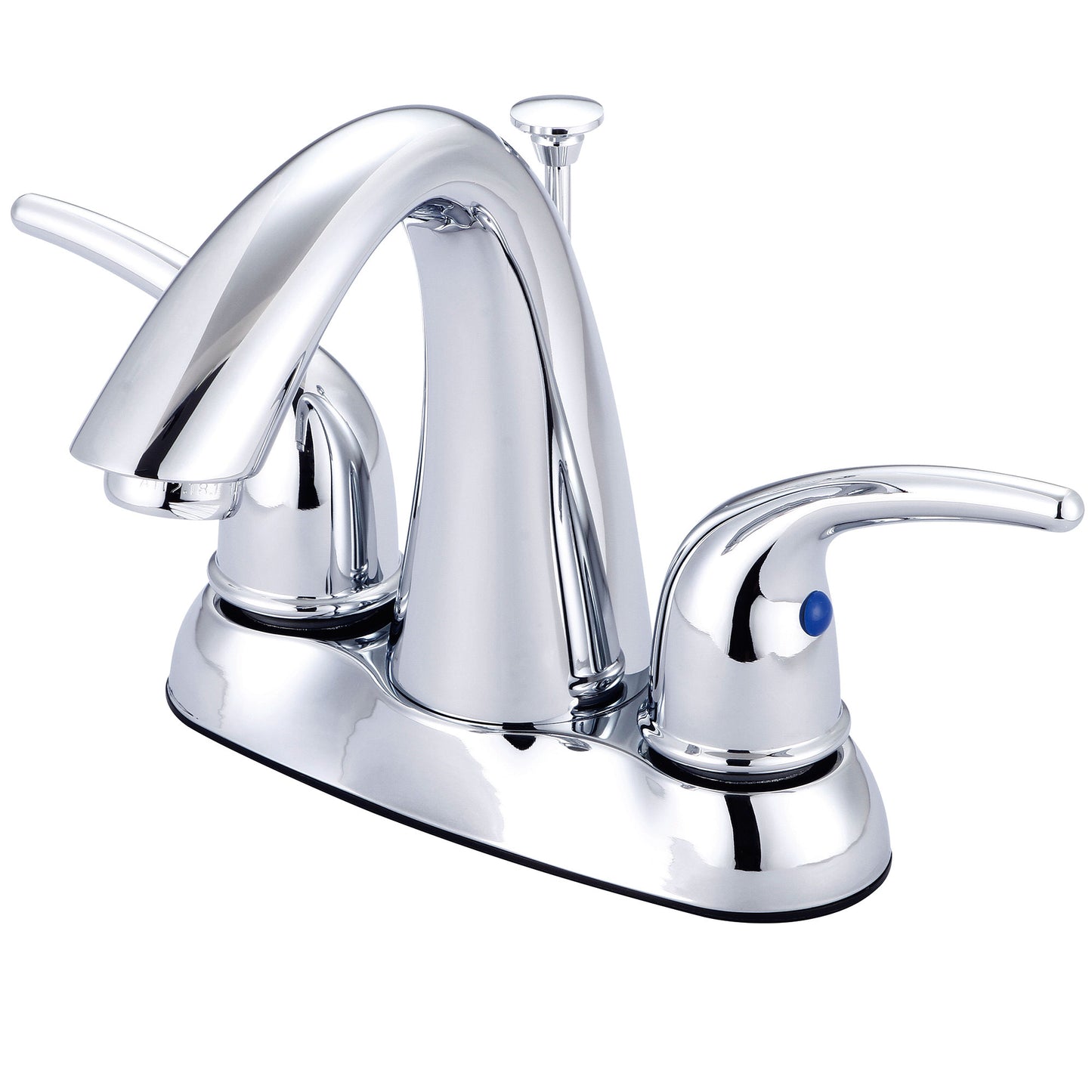 Olympia L-7570 LAV-4" TWO LVR HDL W/50/50 POP-UP DRAIN-CP