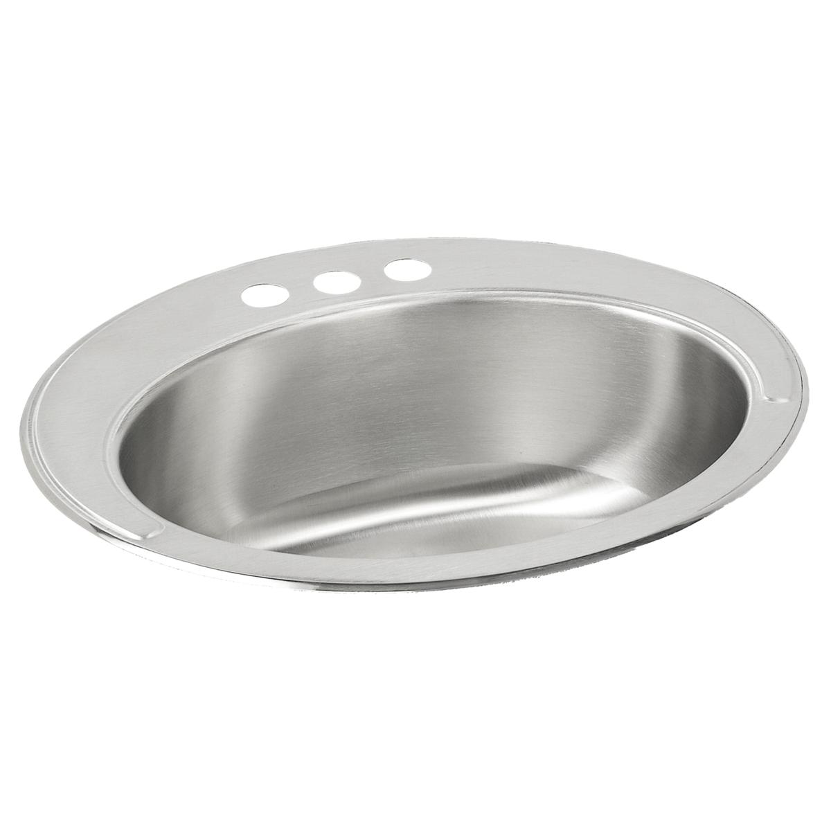 Just Manufacturing OLFADA16191-J Stainless Steel 19-5/8" x 16-11/16" x 6" 1-Hole Single Bowl Drop-in Lavatory ADA Sink