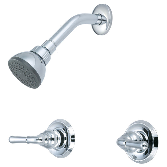 Olympia P-1232 SHOWER SET-8" TWO LVR HDL SINGLE FUNC SHWR-CP
