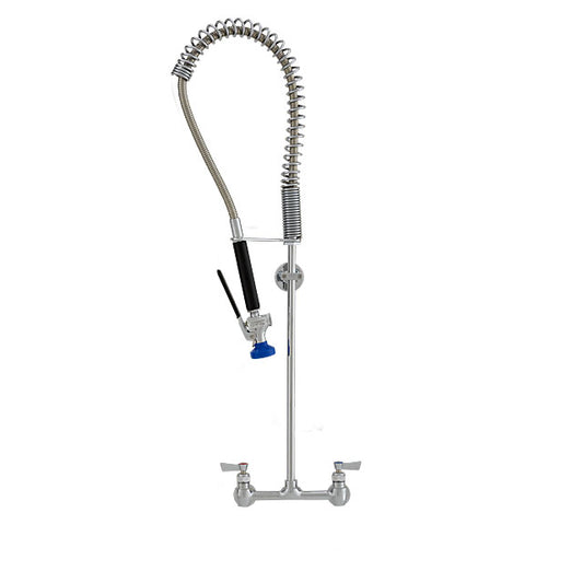 Fisher 2500-CV  Pre-rinse Unit, Spring Style, 8" Adjustable Wall Control Valve, Lever Handles