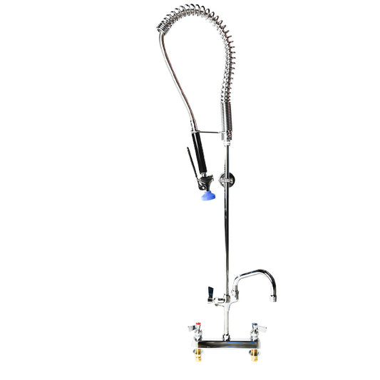 Fisher 34223  Pre-rinse Unit, Spring Style, 8" Deck Control Valve, Lever Handles, 6" Swing Spout
