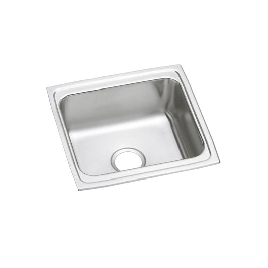 Just Manufacturing S1719A-J Stainless Steel 19" x 18" x 7-5/8" No Faucet Ledge Single Bowl Drop-in Sink