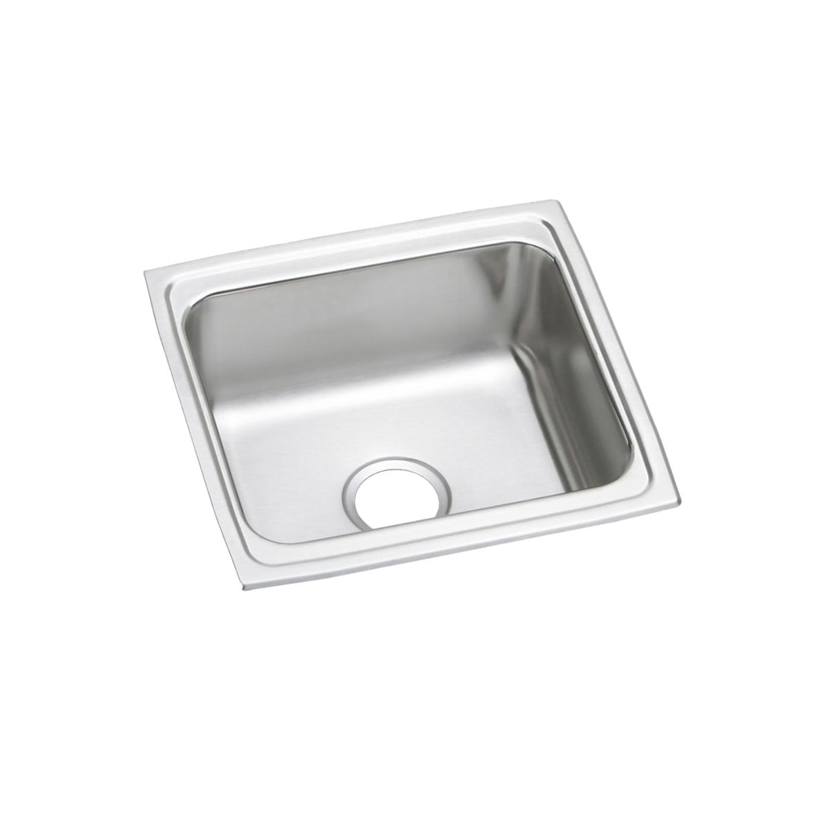 Just Manufacturing SADA1719A55-J Stainless Steel 19" x 18" x 5-1/2" No Faucet Ledge Single Bowl Drop-in Prep ADA Sink
