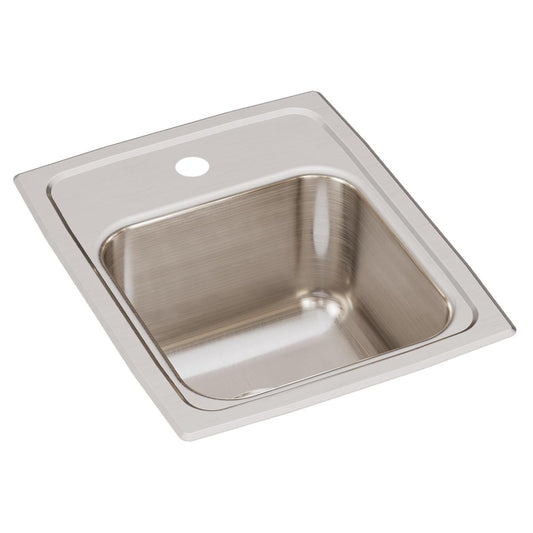 Just Manufacturing SL1613A1-J Stainless Steel 13" x 16" x 7-5/8" 1-Hole Single Bowl Drop-in Sink