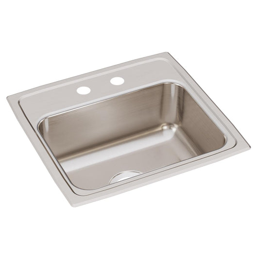 Just Manufacturing SL17519ACS3-J Stainless Steel 19" x 18" x 7-5/8" CS3-Hole Single Bowl Drop-in Sink