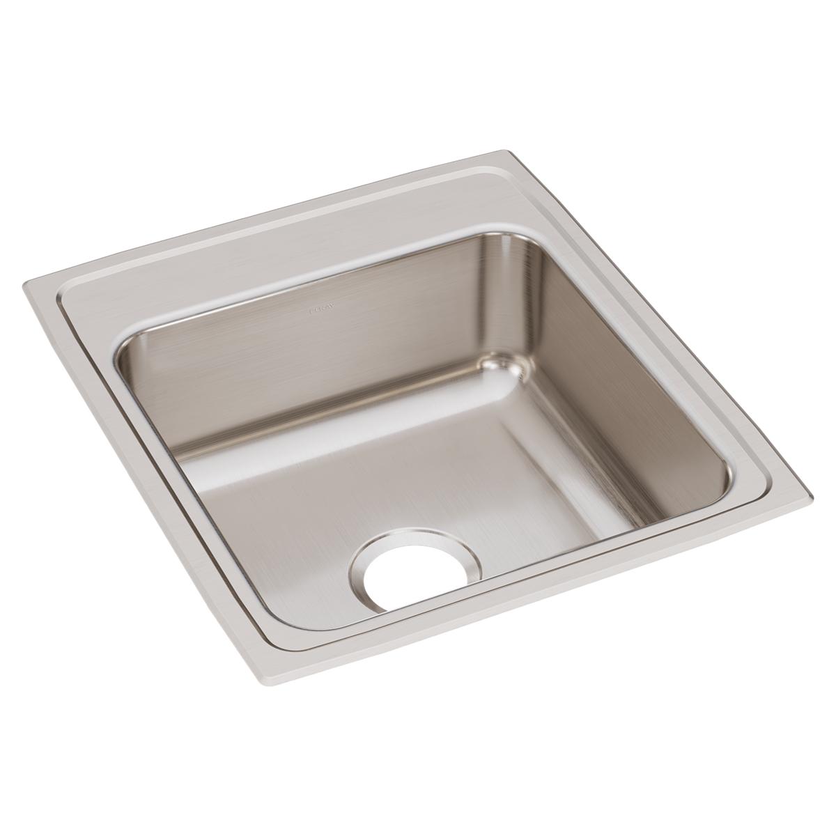 Just Manufacturing SL2219A4-J Stainless Steel 19-1/2" x 22" x 7-5/8" 4-Hole Single Bowl Drop-in Sink