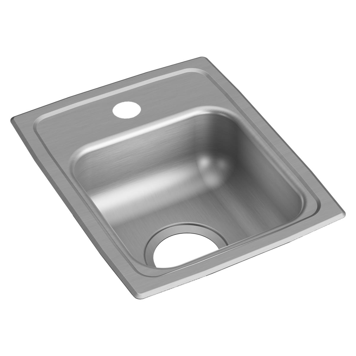 Just Manufacturing SLADA1613A601-J Stainless Steel 13" x 16" x 6" 1-Hole Single Bowl Drop-in ADA Sink